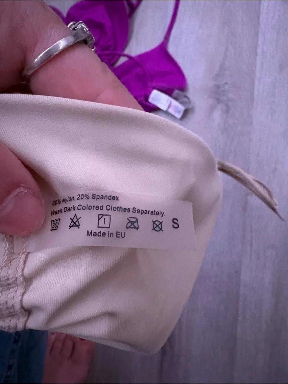 Primark Purple and Beige Triangle Bikini Tops